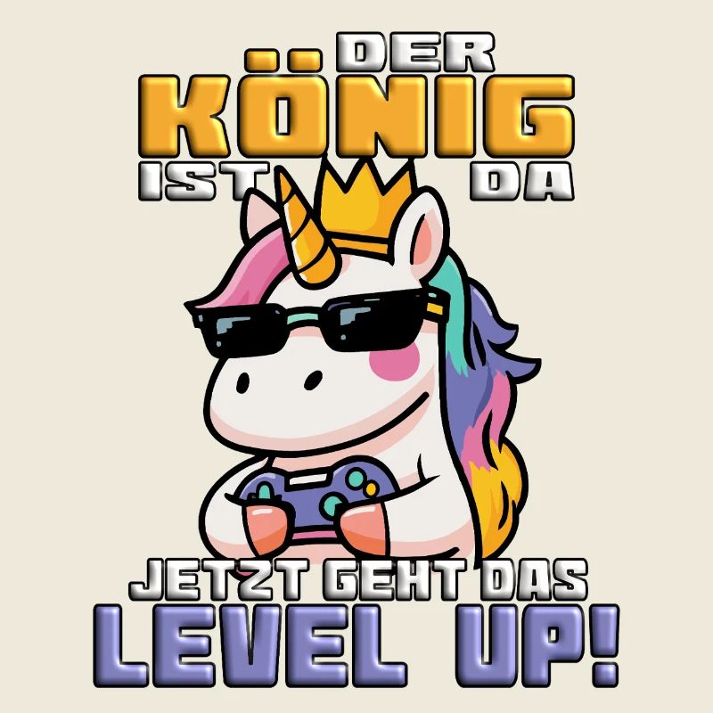 Der König ist da. Gaming Einhorn