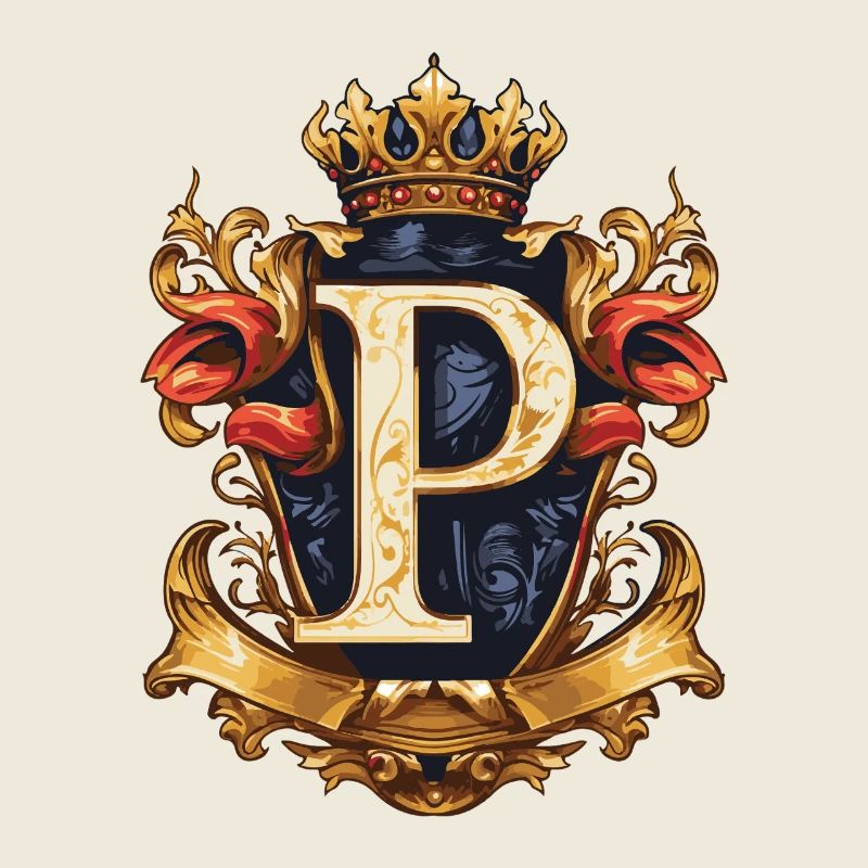 P Letter Name Crown