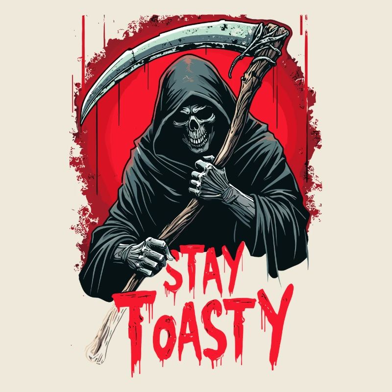 Stay Toasty Der Sensenmann Halloween