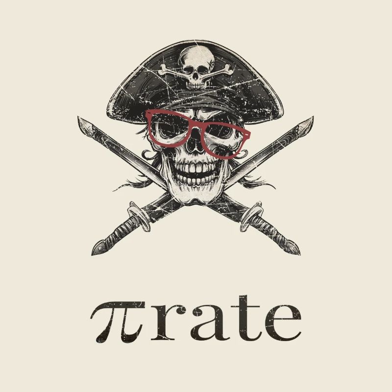 nerd pirate with glasses