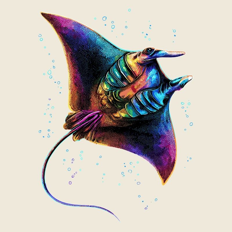 Manta Rochen Teufelsrochen Stachelrochen Taucher