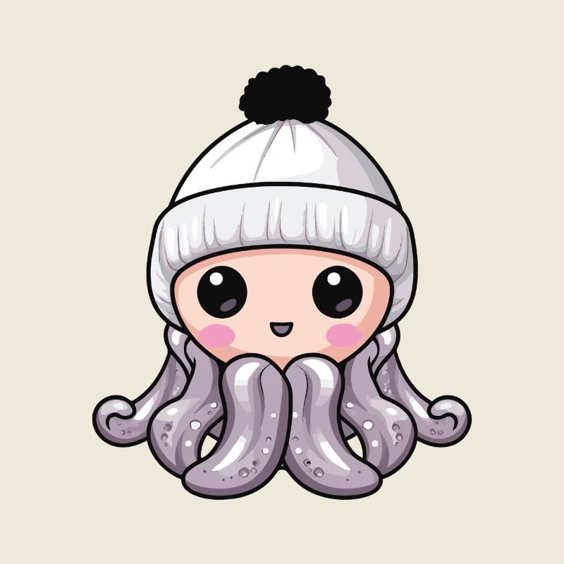 Oktopus Winter Tier Baby Comic