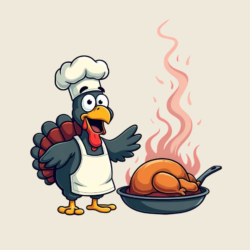 Cuisinier de dinde de Thanksgiving