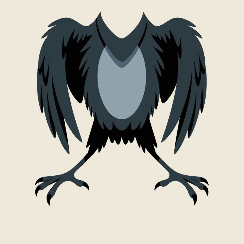 Rabenflügel Silhouette