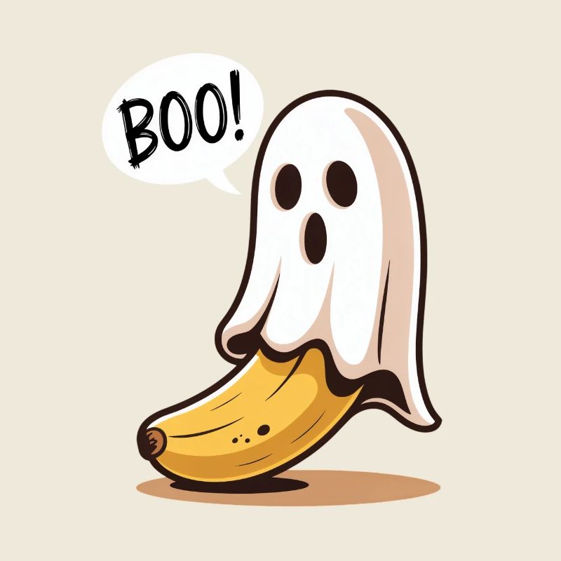 Banana Ghost Halloween
