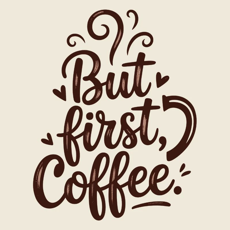 But First Coffee Kaffee Spruch für Morgenmuffel