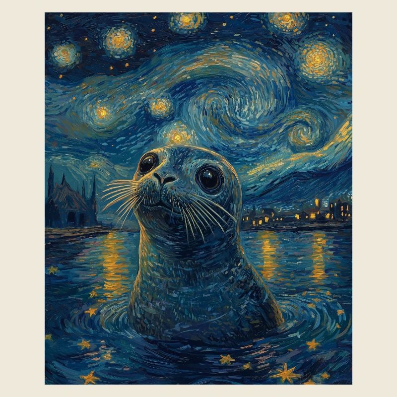 Robbe Van Gogh Style Starry Night