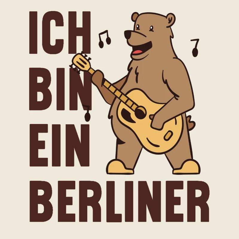 Berliner-Bär mit Gitarre - Ich bin ein Berliner!