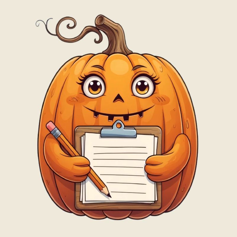 Citrouille Note Héros Halloween