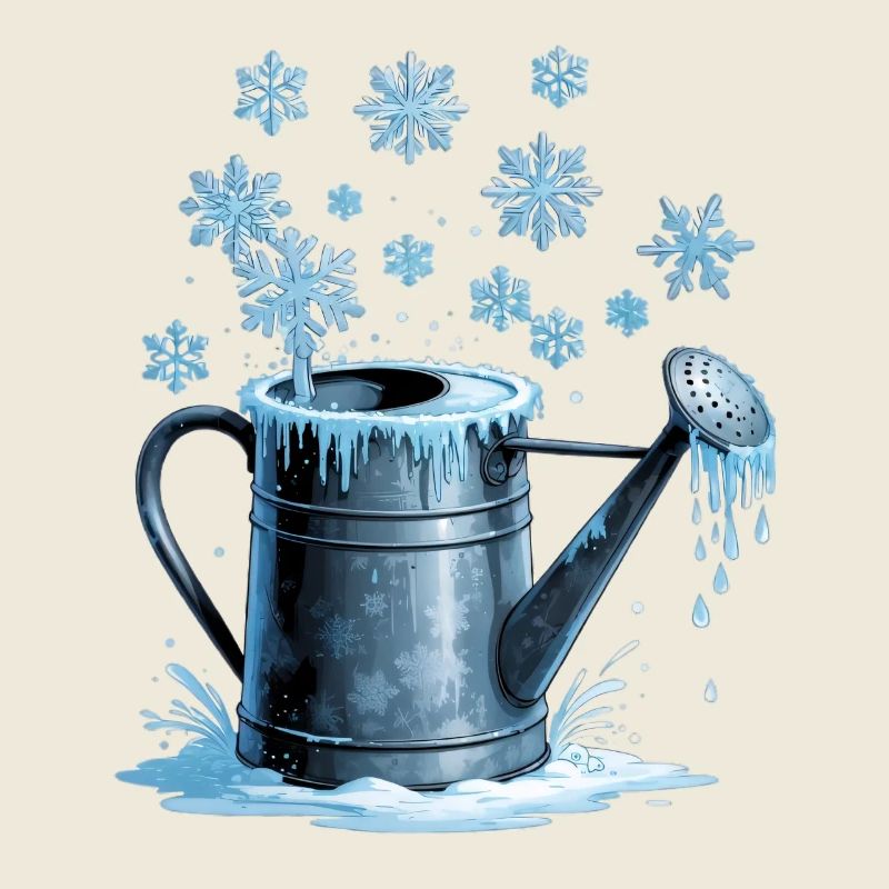 Eisblau Gießkanne