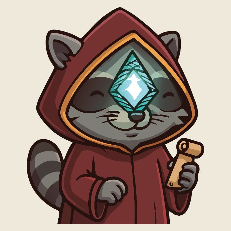 I Feel Enlightened-Raccoon