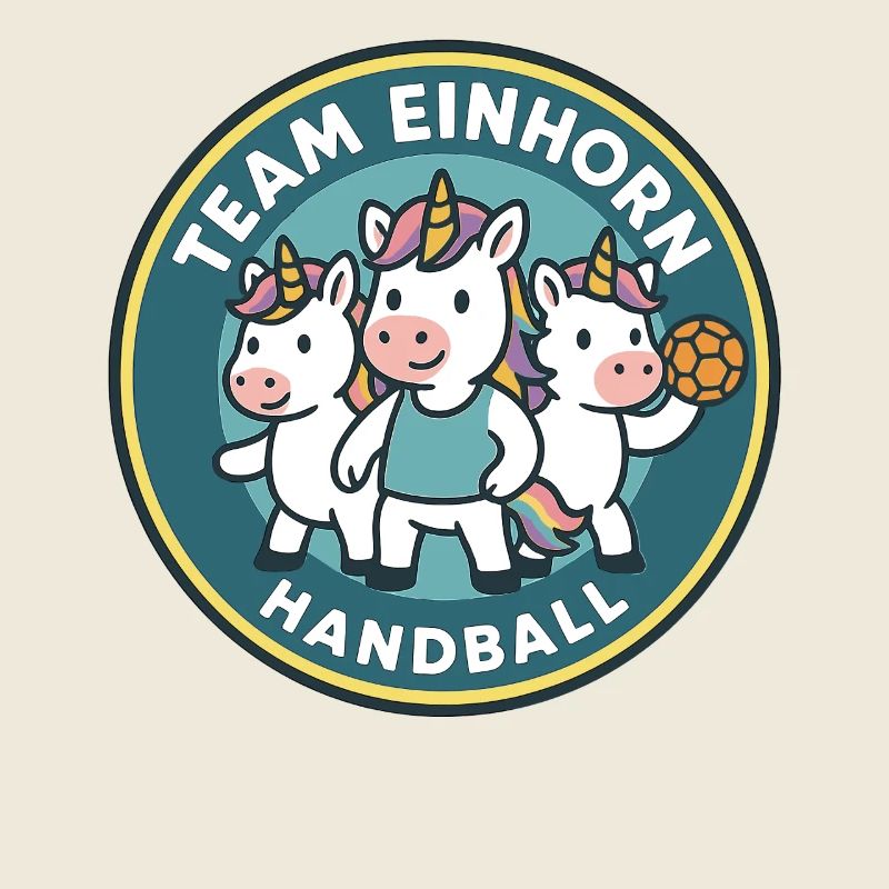 Équipe Licorne Handball Trois licornes mignonnes