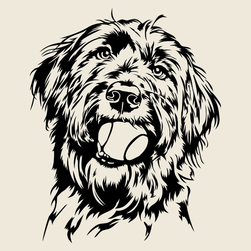 Briard Ball Balljunkie Chiens Wilsigns