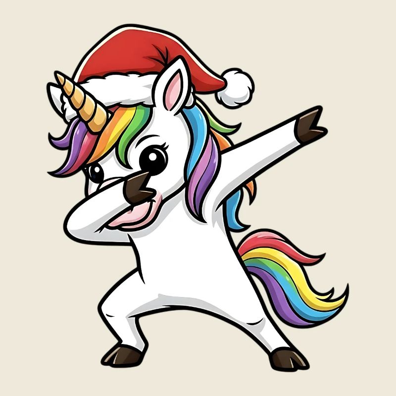 Christmas Unicorn Dab