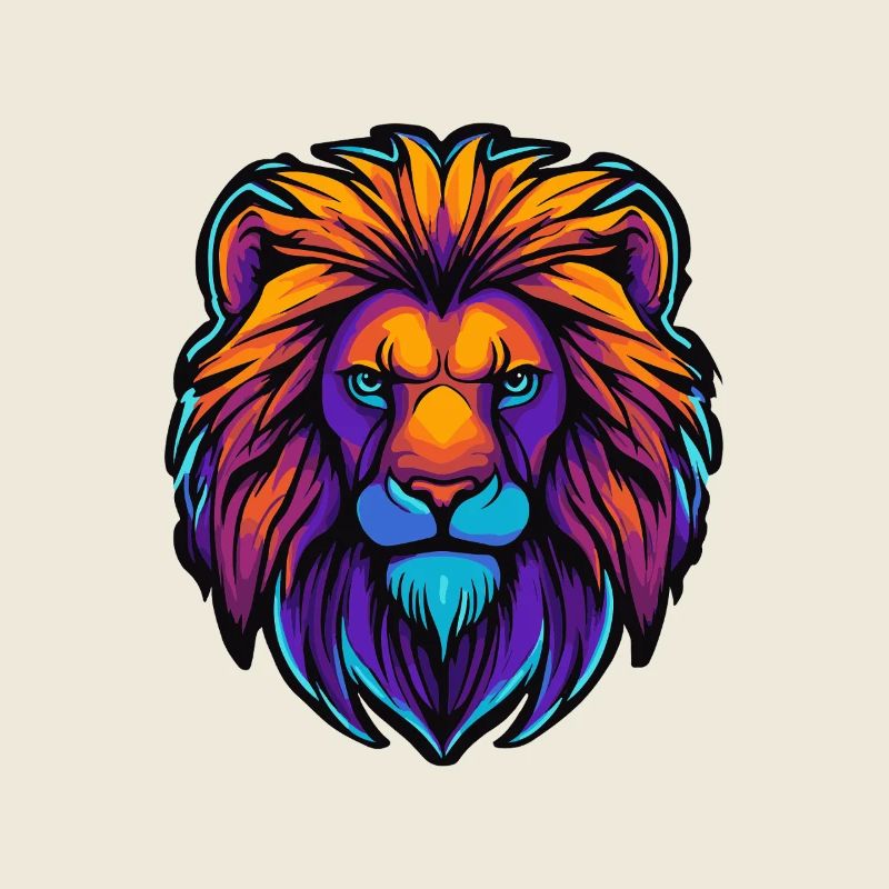 Lion Colorful