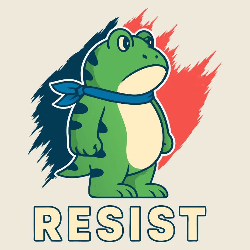 Portland Frog Protest Resist