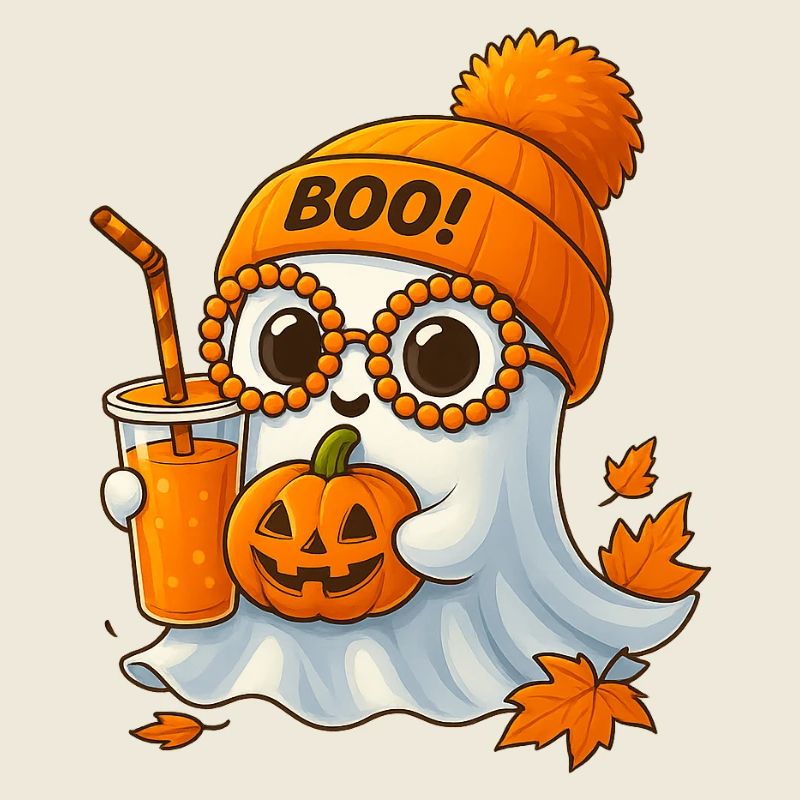 Süßer Geist Kürbis Halloween Kawaii Boo