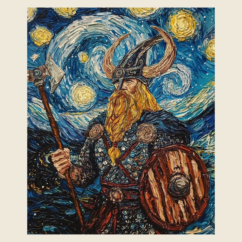 Wikinger Van Gogh Style