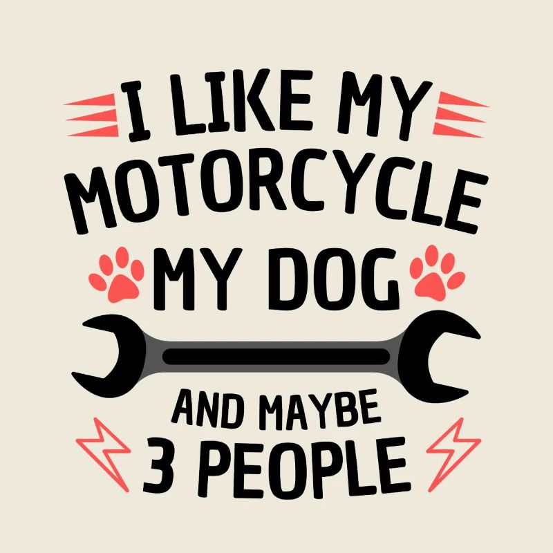 Moto chien drôle citation