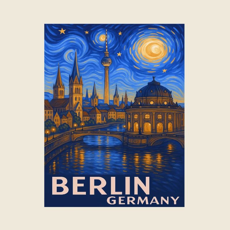Berlin Nachthimmel Stadtmotiv