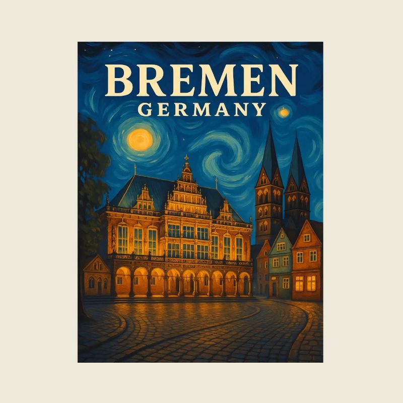 Lumière nocturne de Brême Horizon