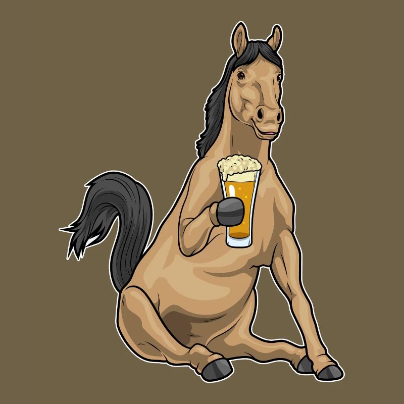 Pferd Bier