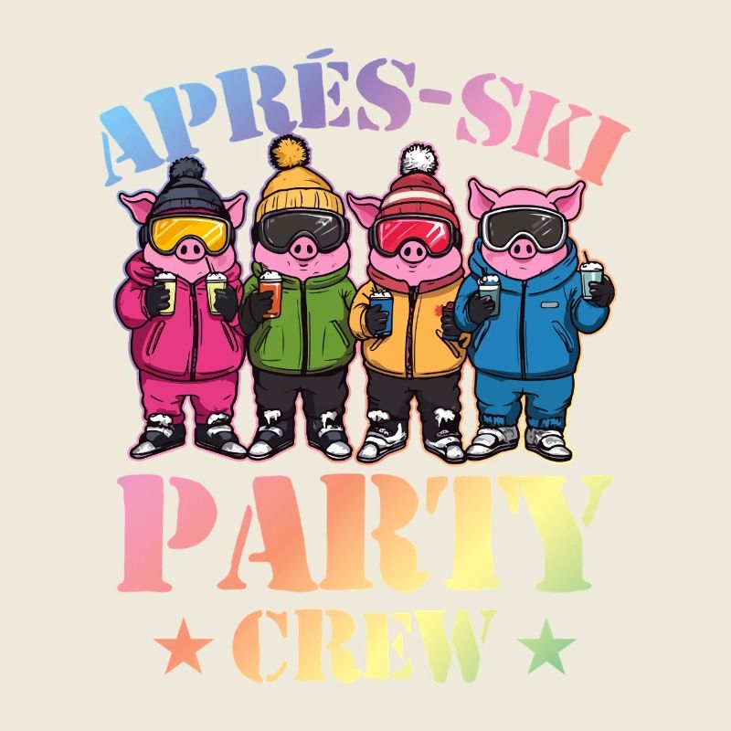 Après-ski Party Crew Pig