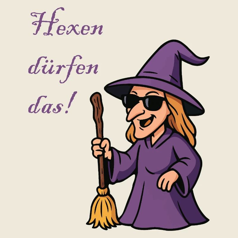 Sorcière violette avec style