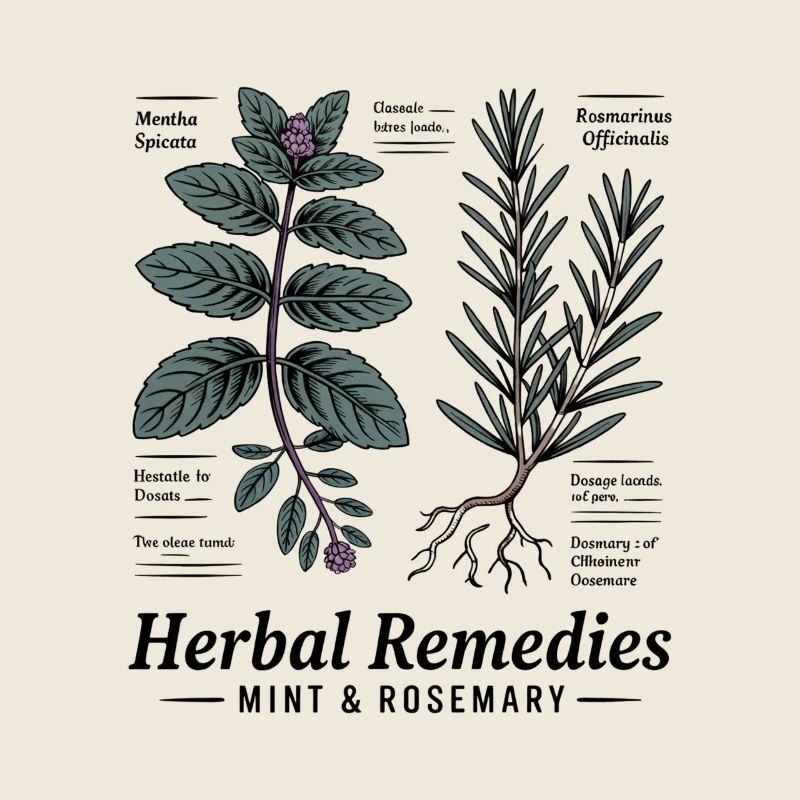Menthe & Romarin - Plantes médicinales