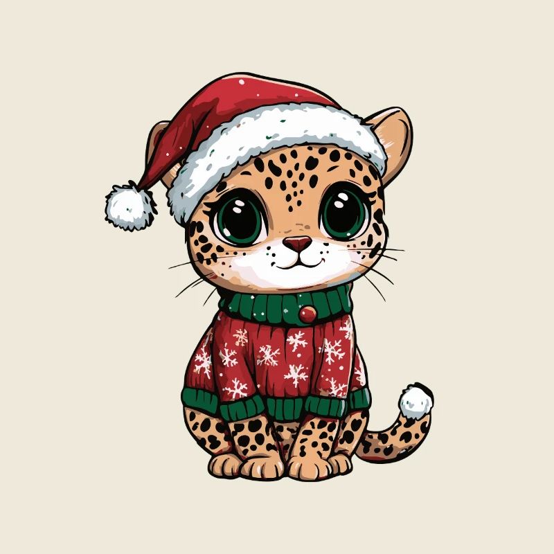 Leopard Weihnachten