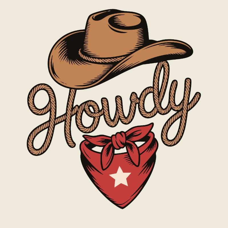 Howdy Cowboy - Western Rope Design