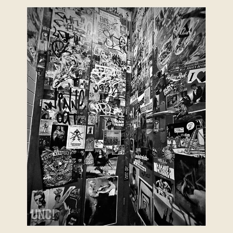 Mur d’autocollants