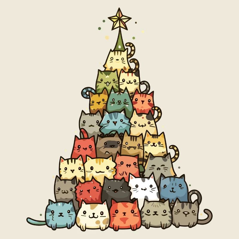 Cats Christmas Tree
