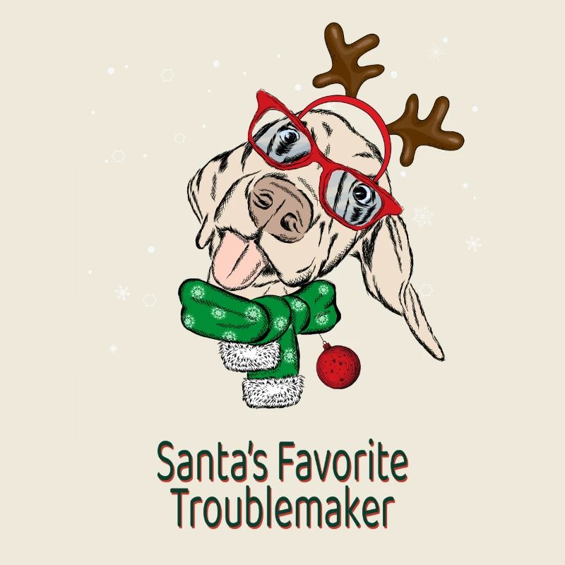 Santa's Favorite Troublemaker – Funny Dog