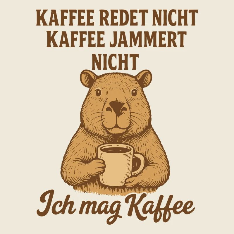 Capybara Coffee Saying Funny