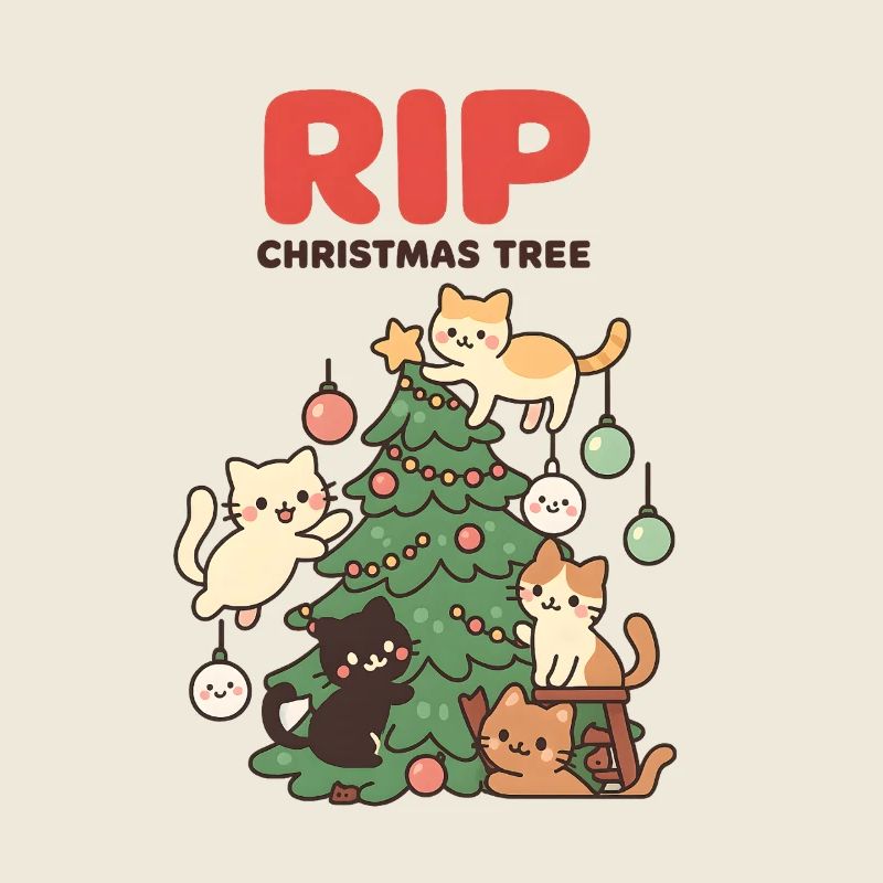 RIP Arbre de Noël pour chats, Amour des chatons