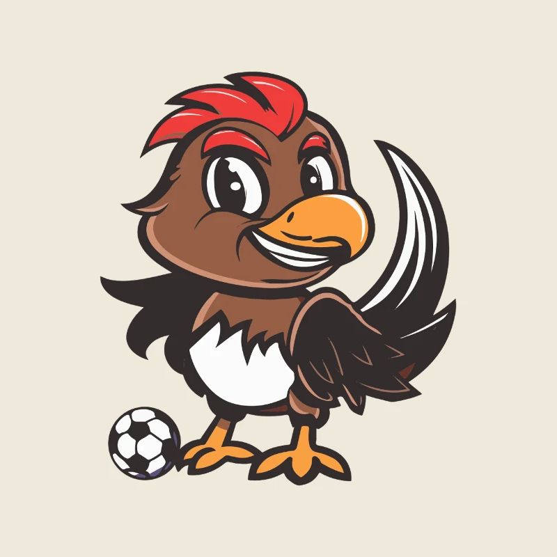 Hahn Fußball Comic