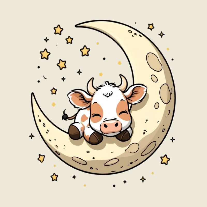 Rêve de vache de lune