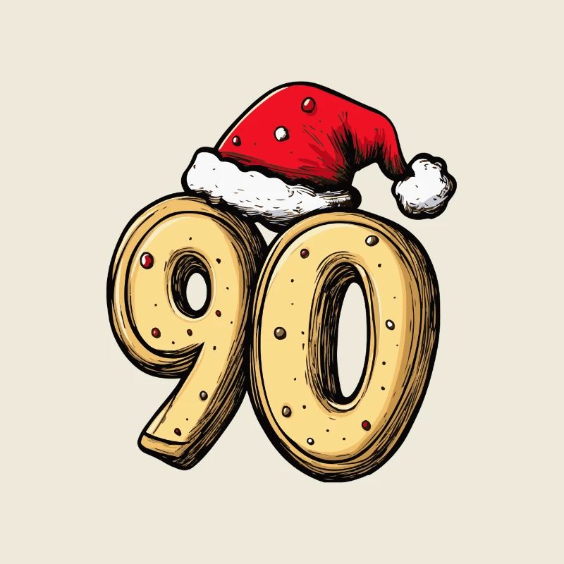 Biscuit de Noël à 90 chiffres