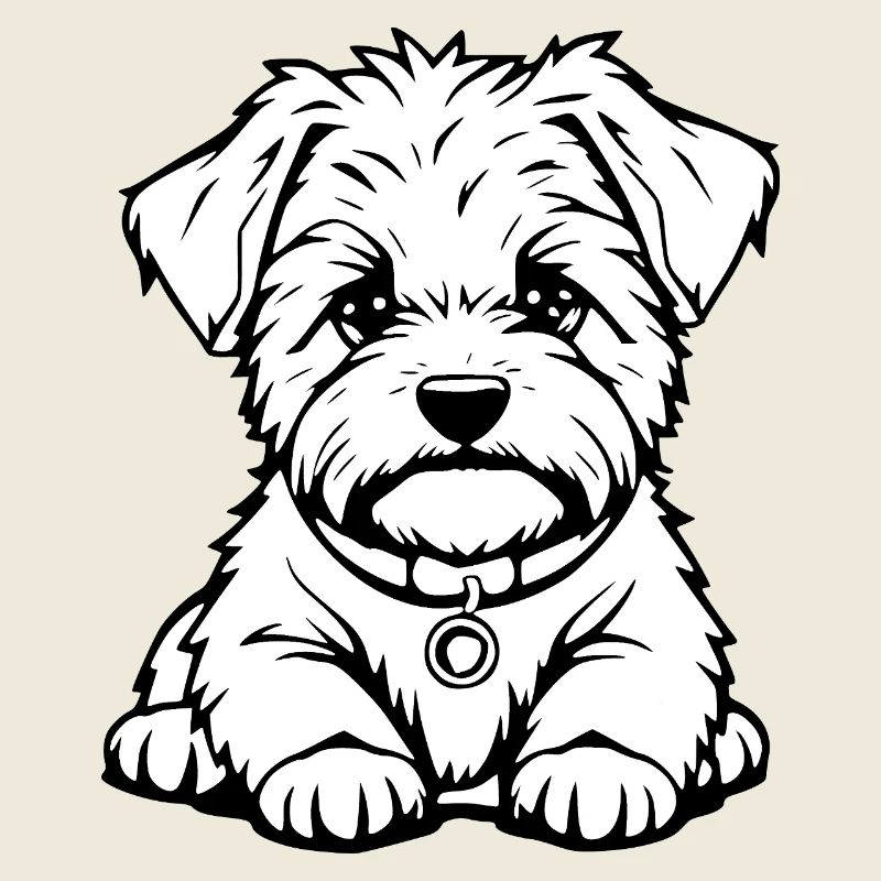Hund weiß Hunde schwarzweiß 