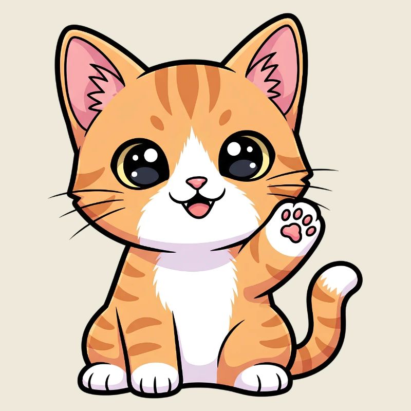 Chaton Roux Pattes Ensoleillées
