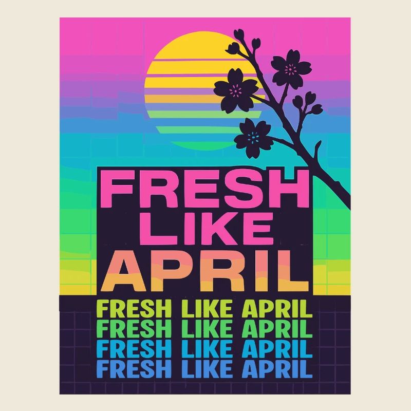 FRESH LIKE APRIL Retro Frühling Kirschblüte