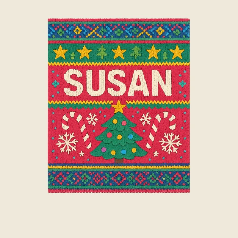Susan Christmas Knit Art