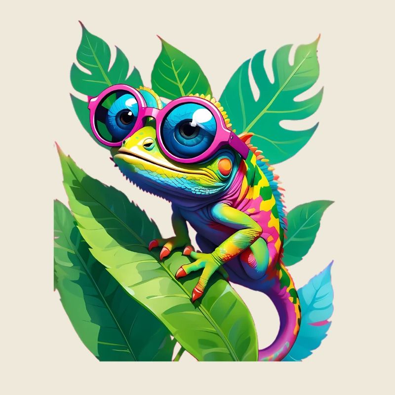 Lunettes caméléon néon
