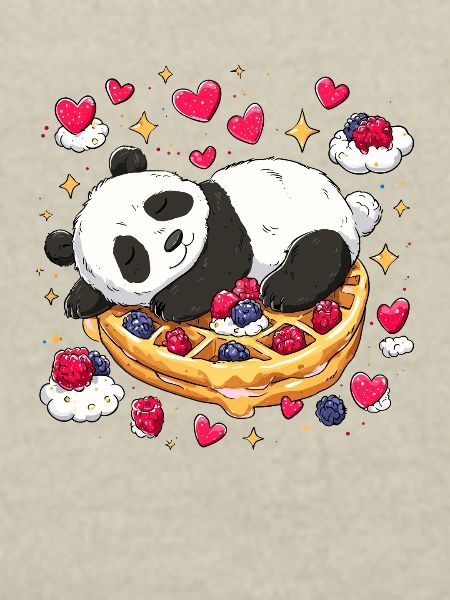 Panda auf Waffelträumen