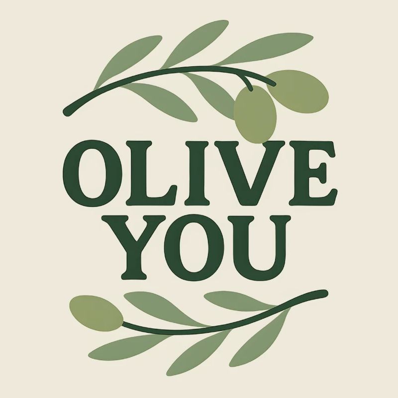 Olive You – Drôle de design branche d’olivier