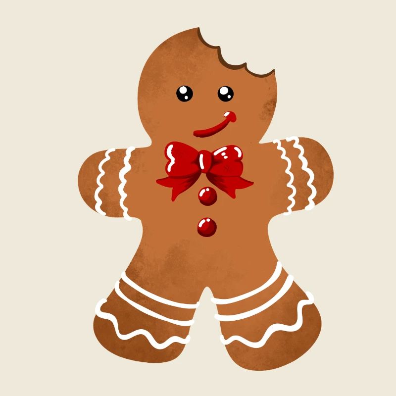 Sugar Gloss Gingerbread Man with Bow