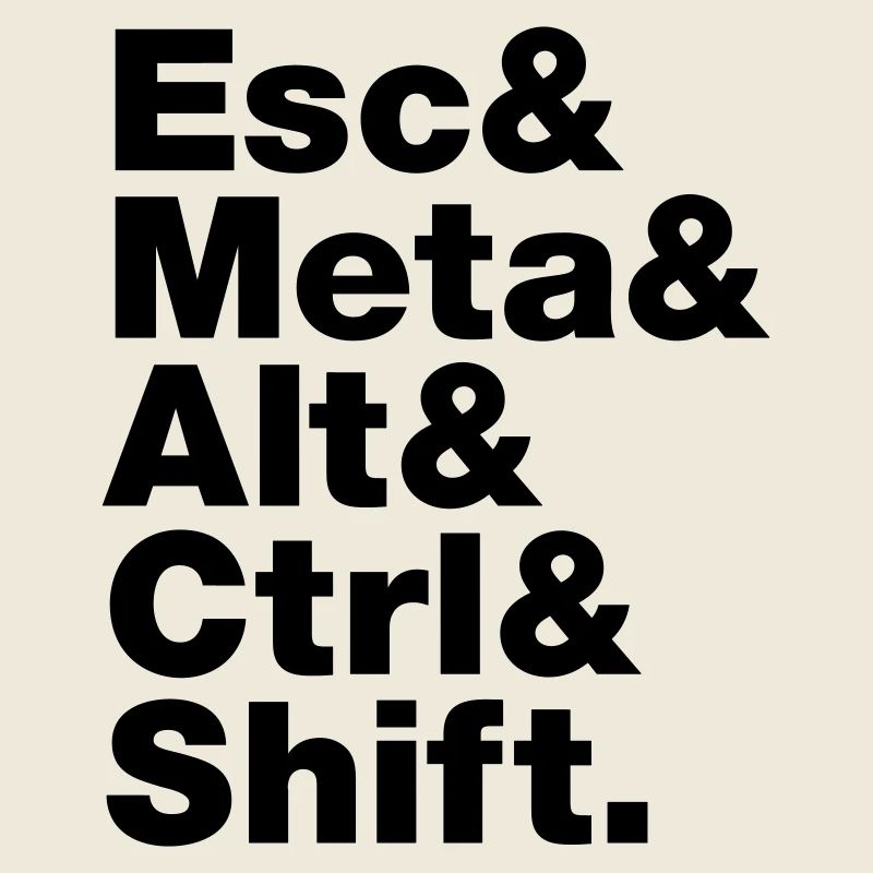 Esc & Meta & Alt & Strg & Shift