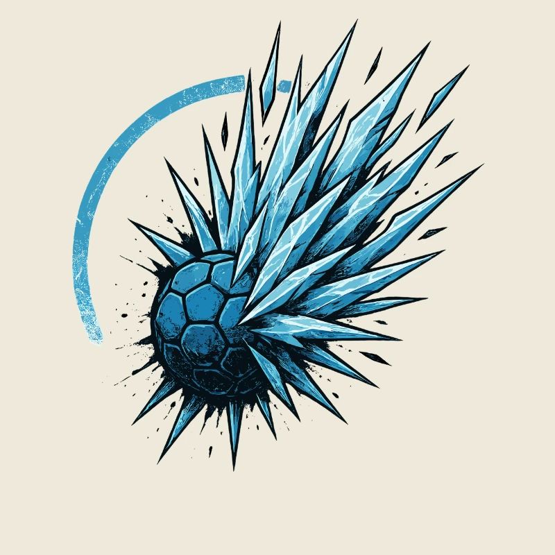 Handball Eis Ball, eiskalter Wurf, Coolness