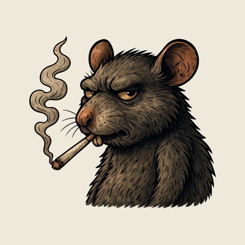 Rauchende Ratte